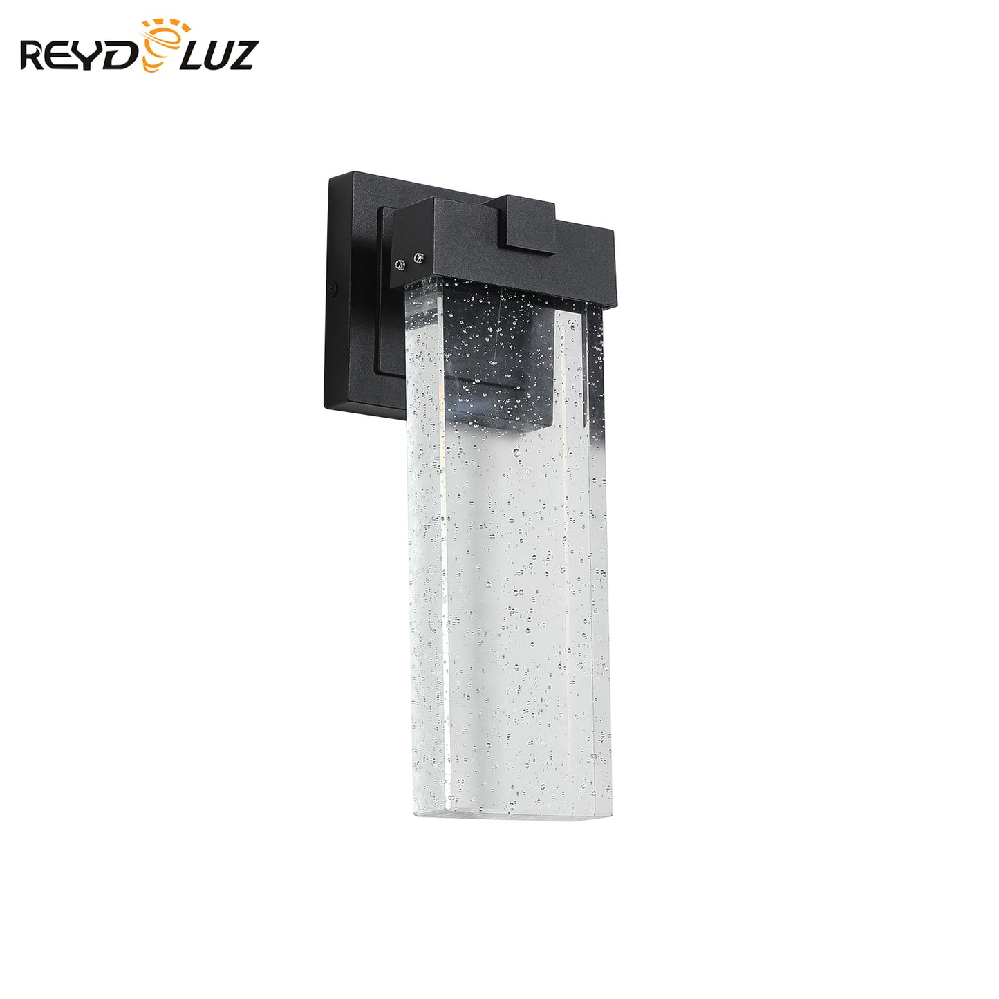 REYDELUZ 3.5" Outdoor Transparent LED Crystal Wall Lamp Supports multiple types of light bulbs