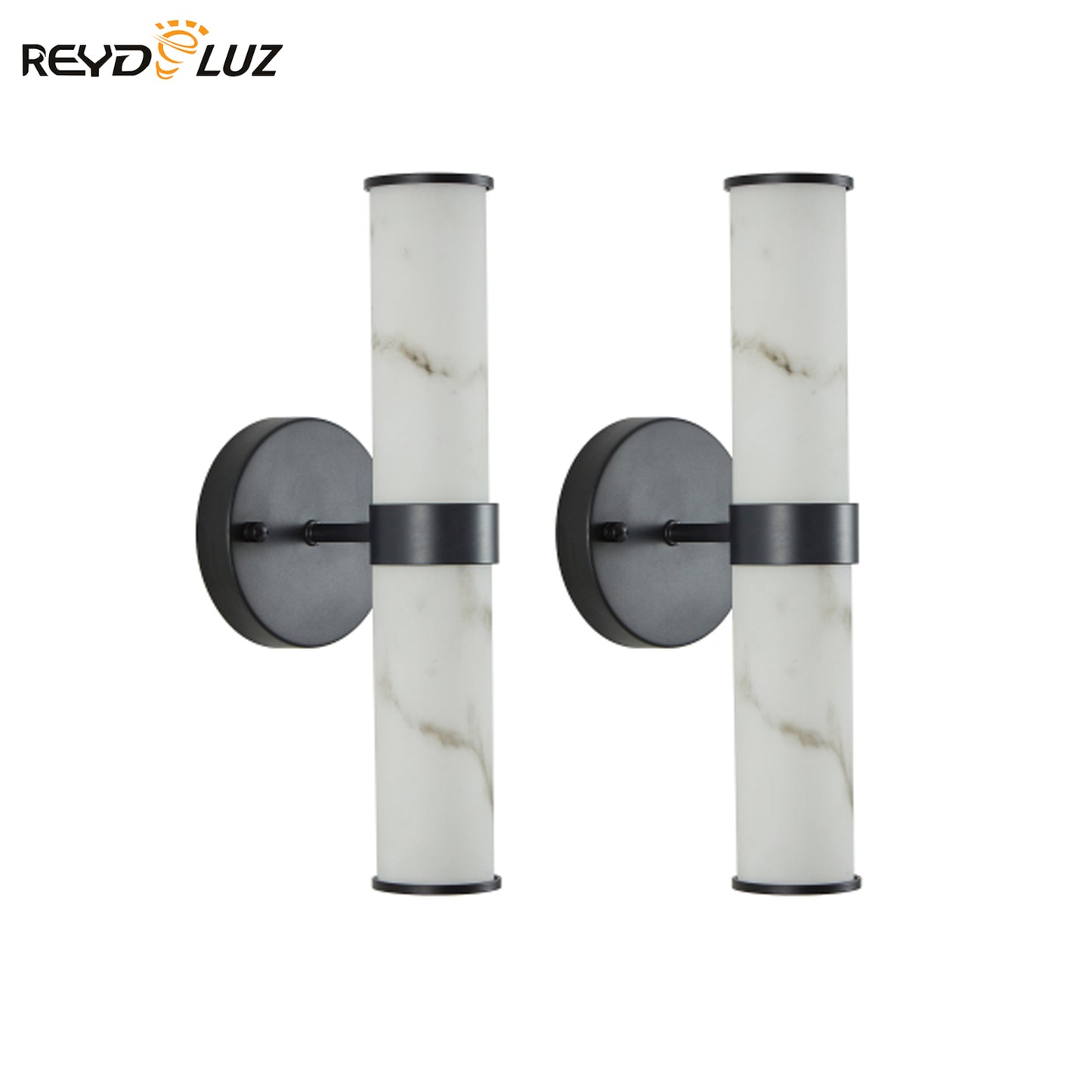 REYDELUZ 4.7" Resin Imitation Marble Texture Wall Light