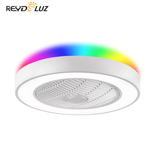 REYDELUZ 20" Ceiling Fan with RGB Lights