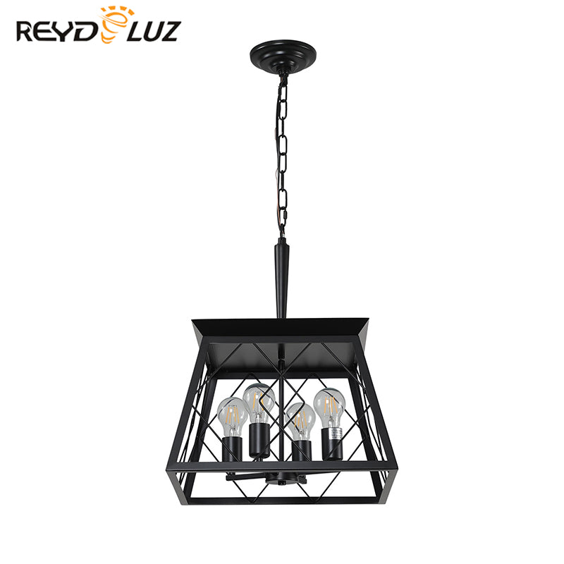 REYDELUZ 15" Farmhouse Chandeliers For Oak