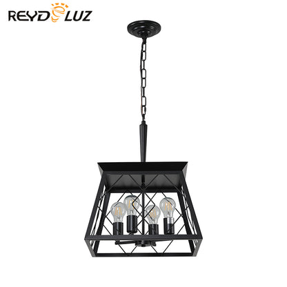 REYDELUZ 15" Farmhouse Chandeliers For Oak