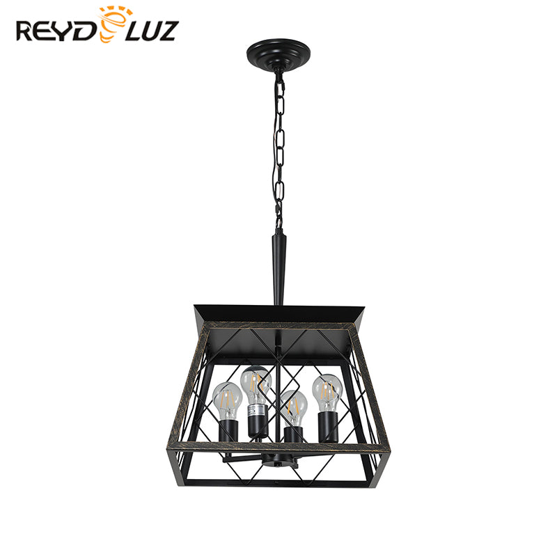 REYDELUZ 15" Farmhouse Chandeliers For Oak