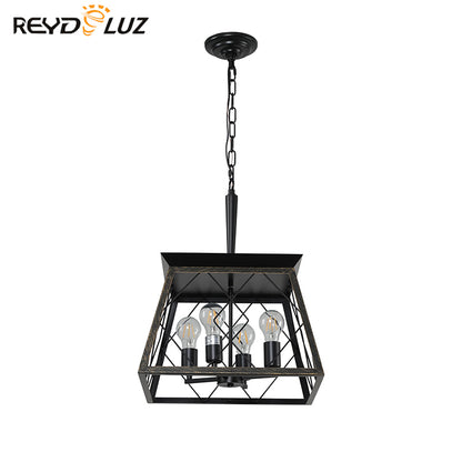 REYDELUZ 15" Farmhouse Chandeliers For Oak