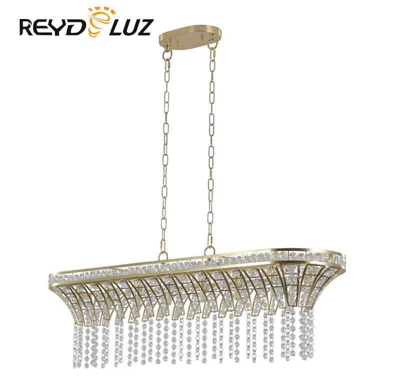 REYDELUZ 39.4" Modern Champagne Gold  chandelier