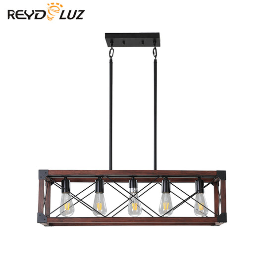 REYDELUZ 31.5" Retro Farmhouse Chandelier