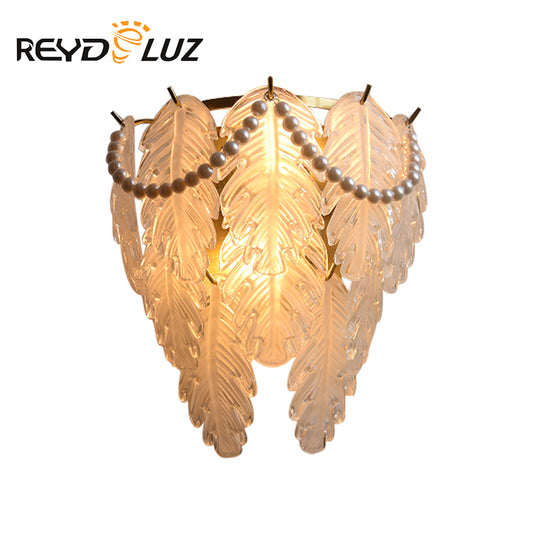 REYDELUZ 31" Creative Leaf Shape Wall Lamp