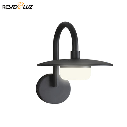 REYDELUZ 9.45" Outdoor Wall Light LED Bulb Lantern