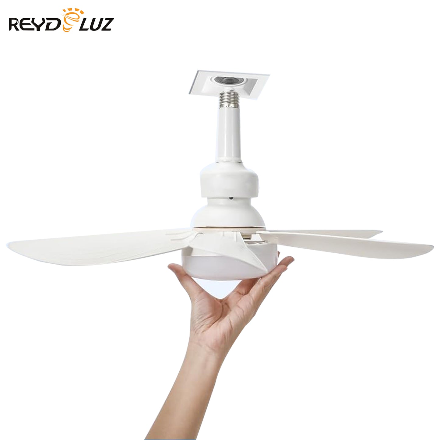 REYDELUZ 20.5’’ Screw in Ceiling Fan in Light Socket
