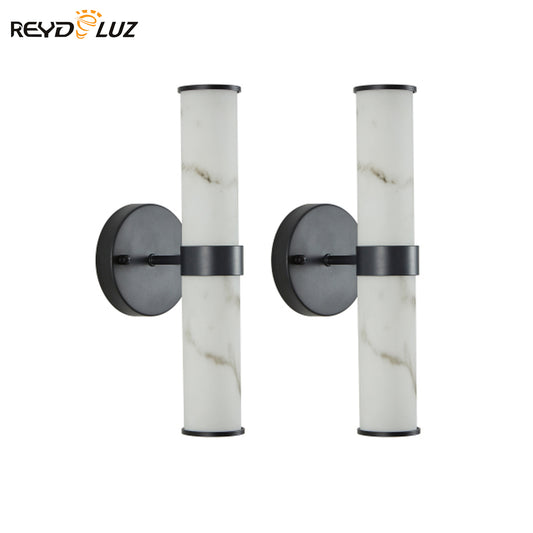 REYDELUZ 4.7" Resin Imitation Marble Texture Wall Light