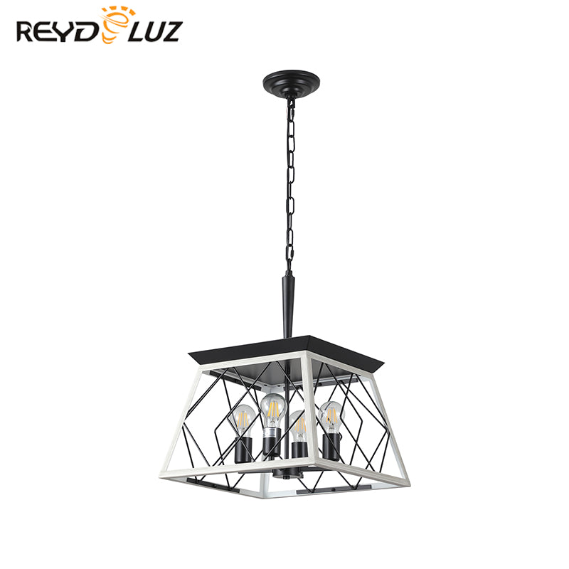REYDELUZ 15" Farmhouse Chandeliers For Oak