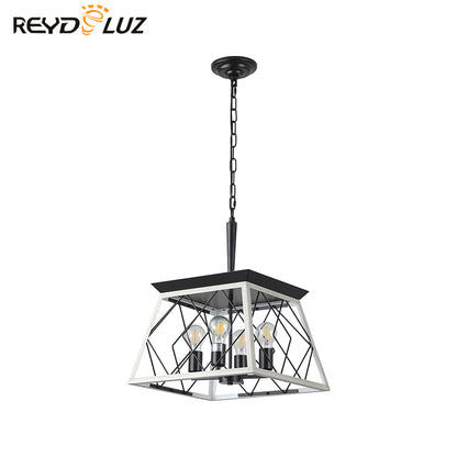 REYDELUZ 15" Farmhouse Chandeliers For Oak
