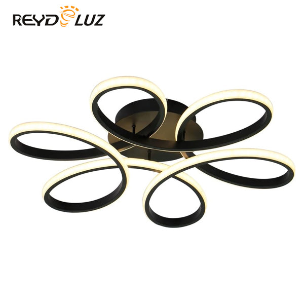REYDELUZ 23" Modern Ceiling Light with Remote Control