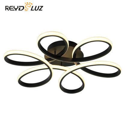 REYDELUZ 23" Modern Ceiling Light with Remote Control