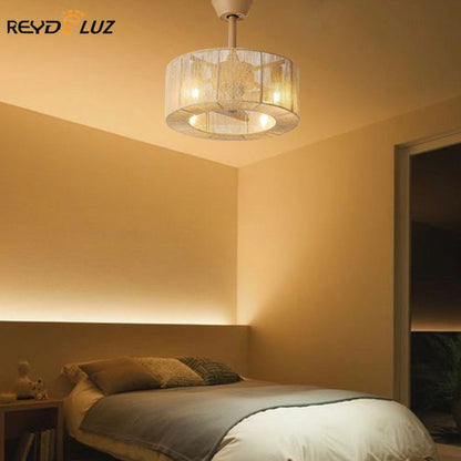 REYDELUZ 18" Boho Caged Ceiling Fan with Remot