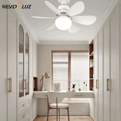 REYDELUZ 16.5" Socket Ceiling Fans Light with Remote for E26 Bulb