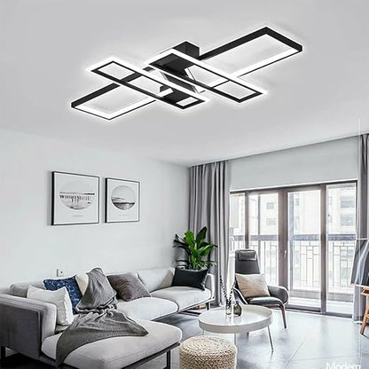 REYDELUZ 35.4" Modern LED Ceiling Lights Fixture with Remote Control
