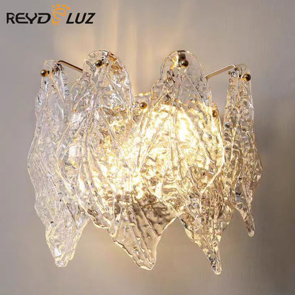 REYDELUZ 31" Luxury Crystal Art Wall Lamp