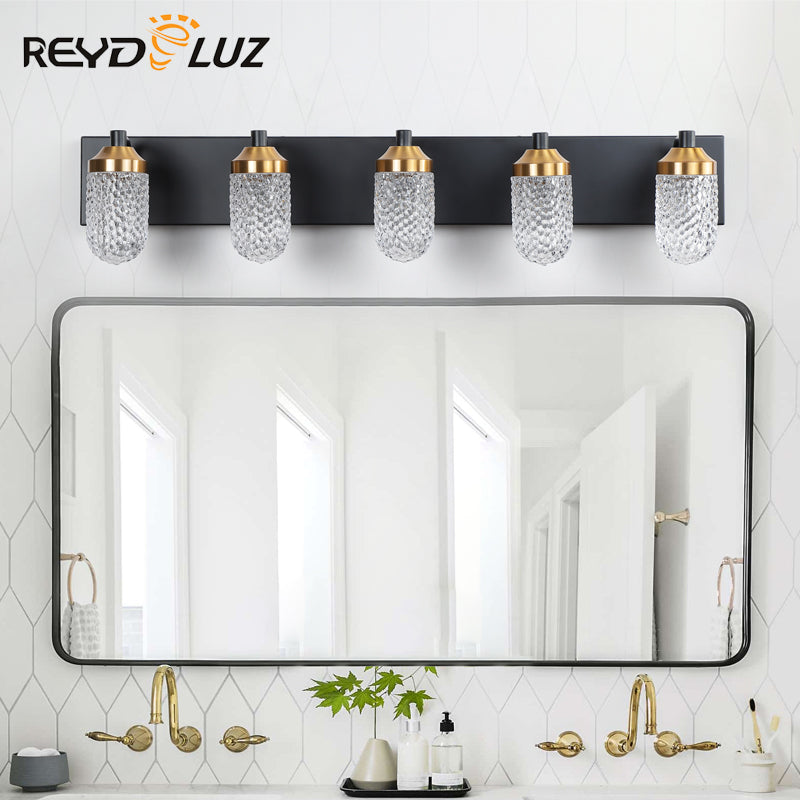 REYDELUZ 24.8" Vanity Lights With 4 LED Bulbs For Bathroom Lighting