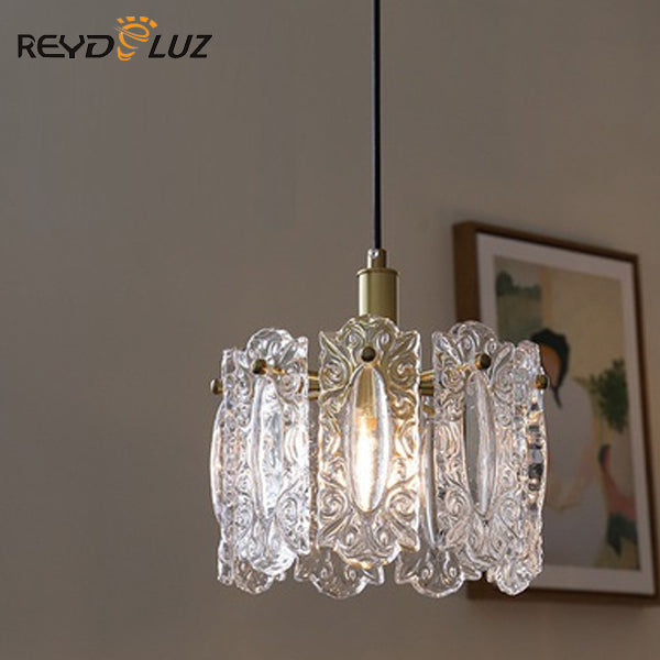 REYDELUZ 20" French Vintage Glass Chandelier