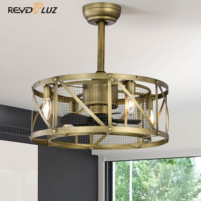 REYDELUZ 20'' Small Size Ceiling Fan with Remote Control