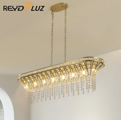 REYDELUZ 39.4" Modern Champagne Gold  chandelier