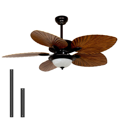 REYDELUZ 52" Tropical Ceiling Fan with LED Light.