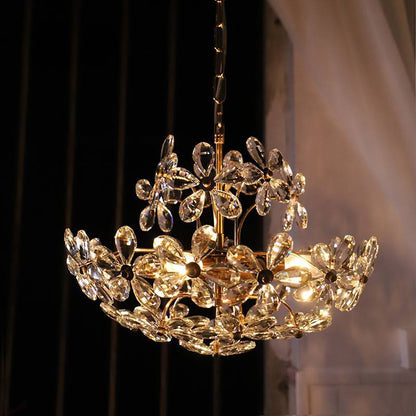 REYDELUZ 17.7“ Petal crystal Ceiling Lights Chandeliers
