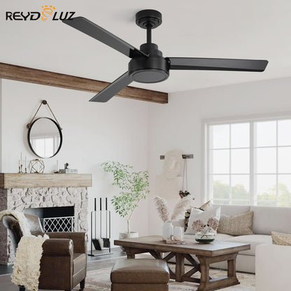 REYDELUZ 52'' Outdoor Ceiling Fan Without Light, 3 ABS Blades Ceiling Fan