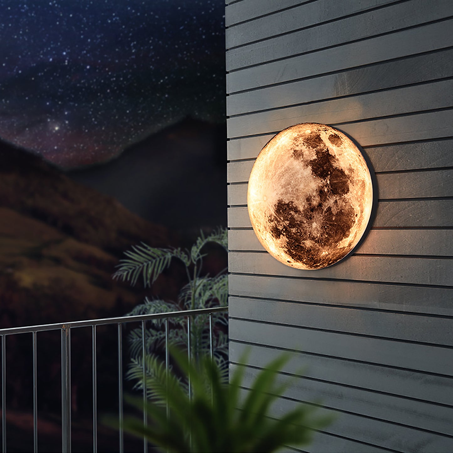 REYDELUZ Applique murale 11.8 » avec télécommande Changement de lumière 3 couleurs