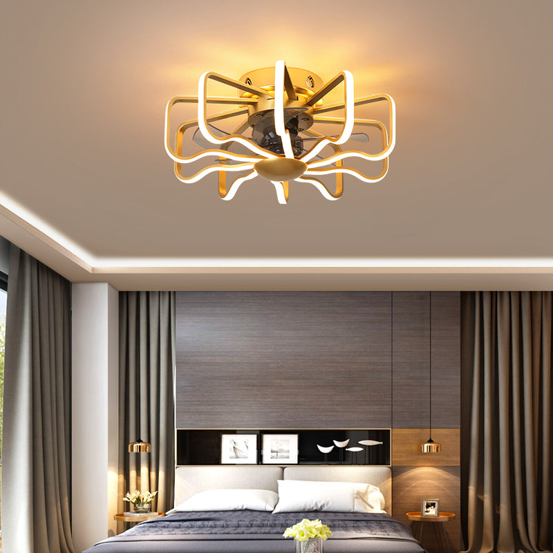 Ceiling Fan with Light LED Lights Remote Control Bedroom Decor Ventilator Lamps Living Room Dining Room ceiling Lamp Fans