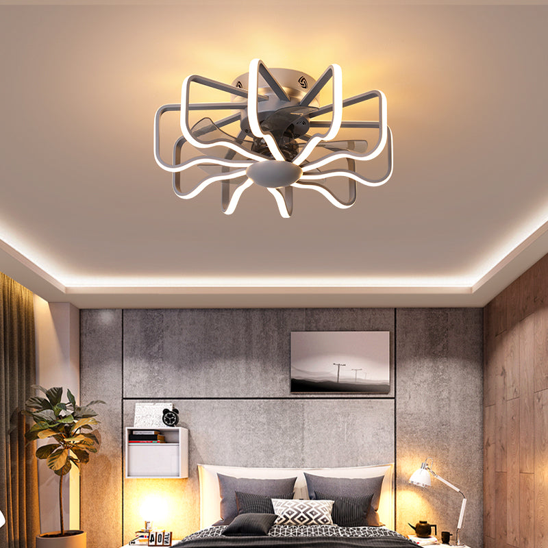 Ceiling Fan with Light LED Lights Remote Control Bedroom Decor Ventilator Lamps Living Room Dining Room ceiling Lamp Fans