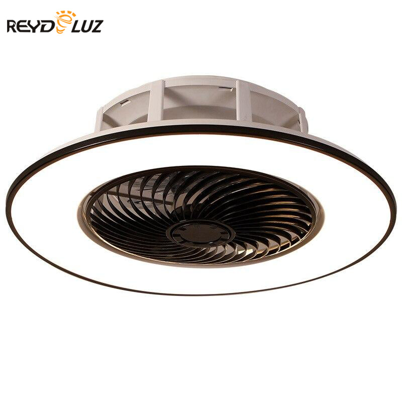 Modern Nordic Ceiling Fan Light with Painted for Dining Room Bedroom Living Room Lamp Fashion Led Fan Chandeliers