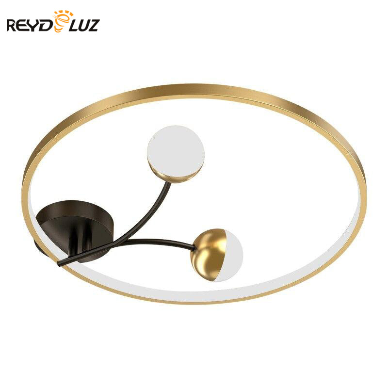 Nordic Modern LED Ceiling Lamp Gold Black For Living Room Industrial  Bedroom Dining Room Decoration Fixtures Lights.