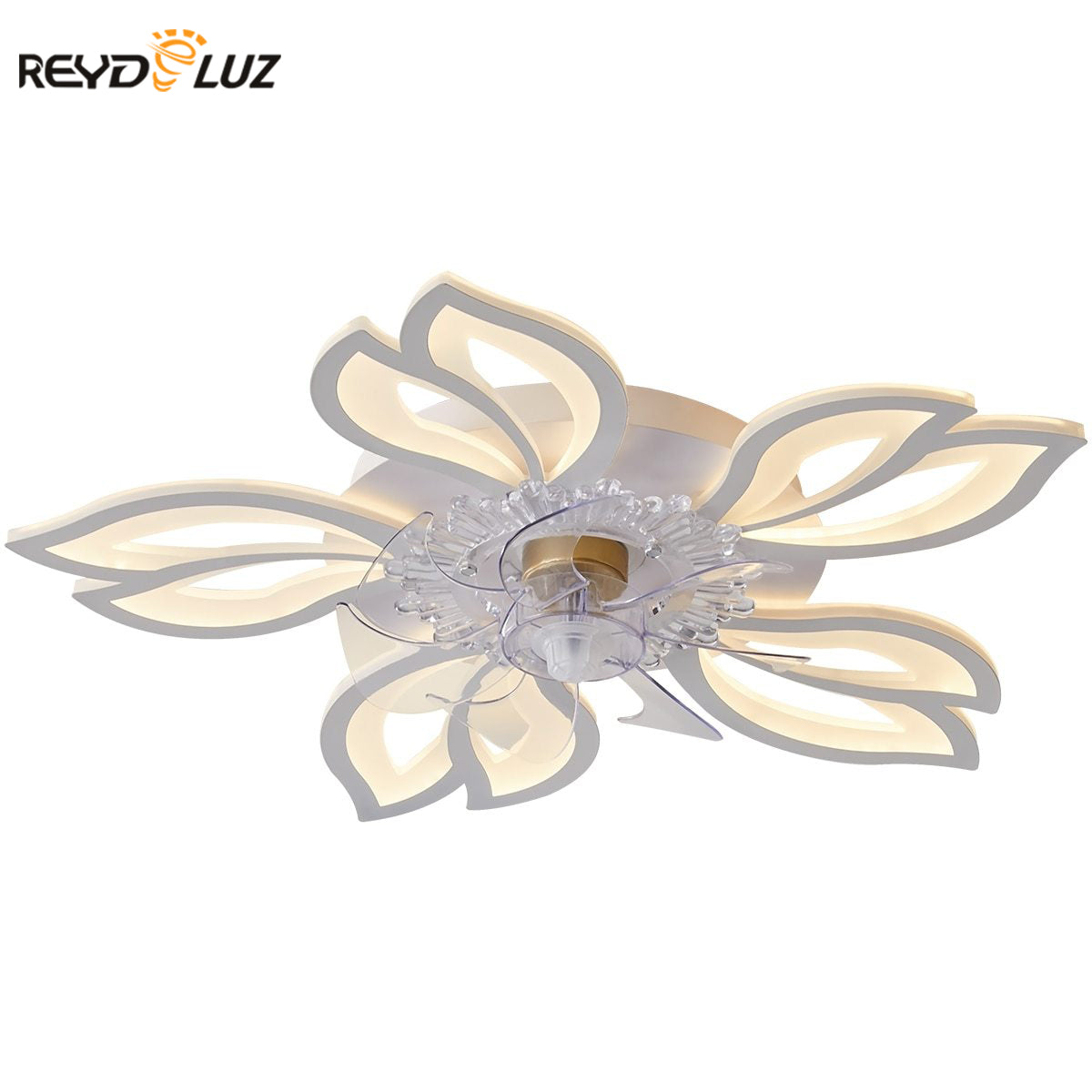 Nordic Decor LED Ceiling Fan for Living Room Decoration Bedroom Dining Room Ventilador Lamp Ceiling Fan Brightness Light Fixture