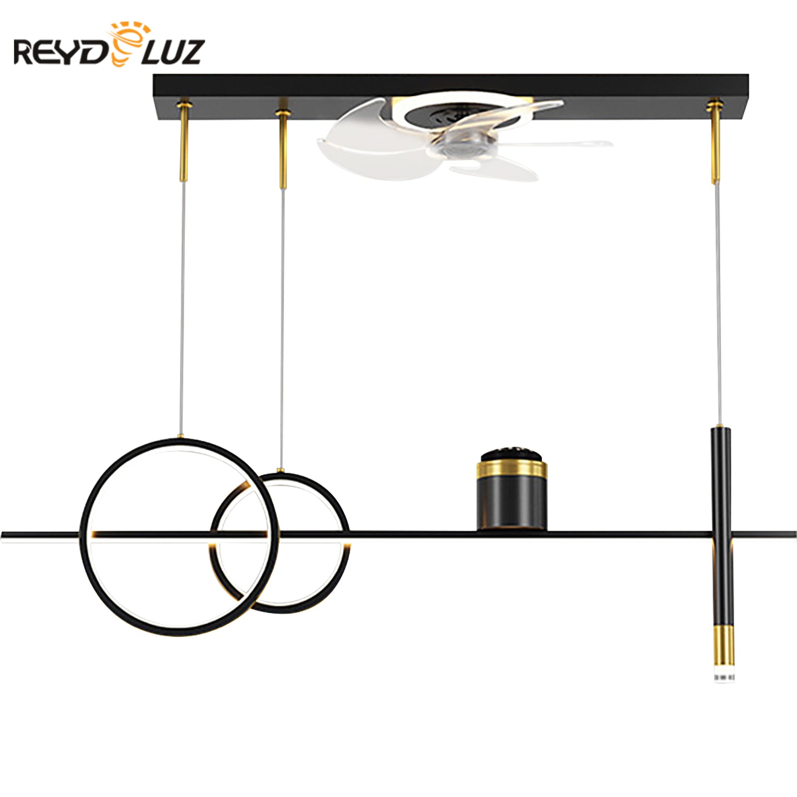 Restaurante Ceiling Fan with Light for Living Room Decor Indoor Lighting Restaurante Ceiling Fan Lamp Lights with Remote Control FAN