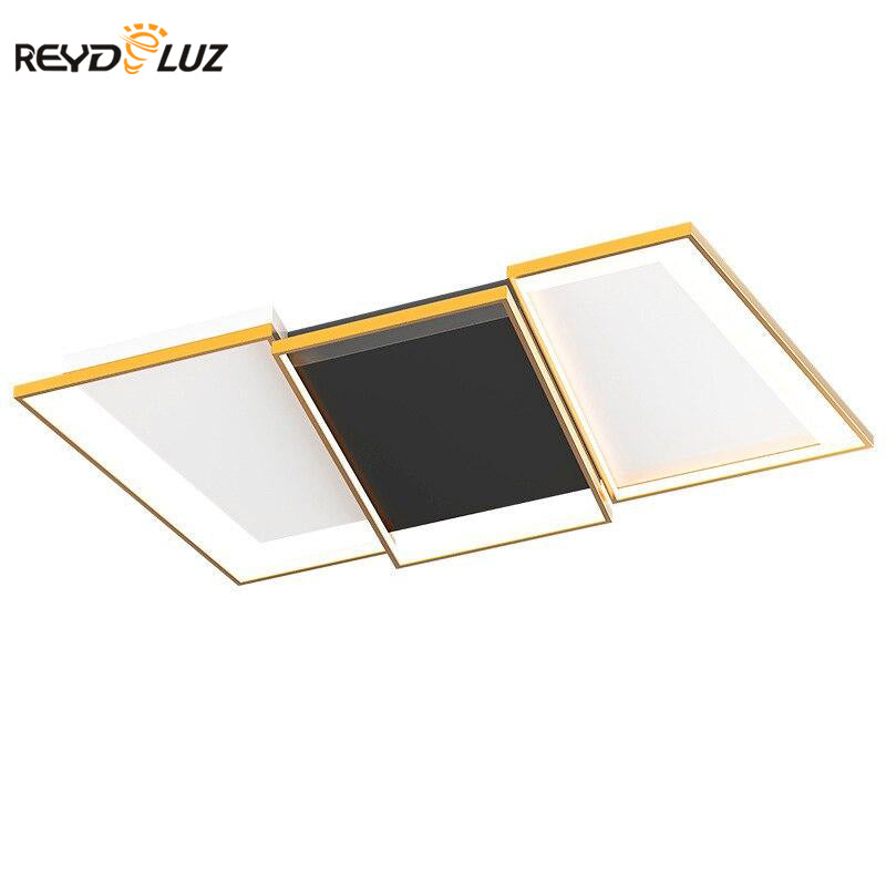 Modern LED Ceiling Lights For living Room Bedroom Study Room Ceiling Lamp Remote Control Smart Lighting Fixtures Gray/Blue/Gold