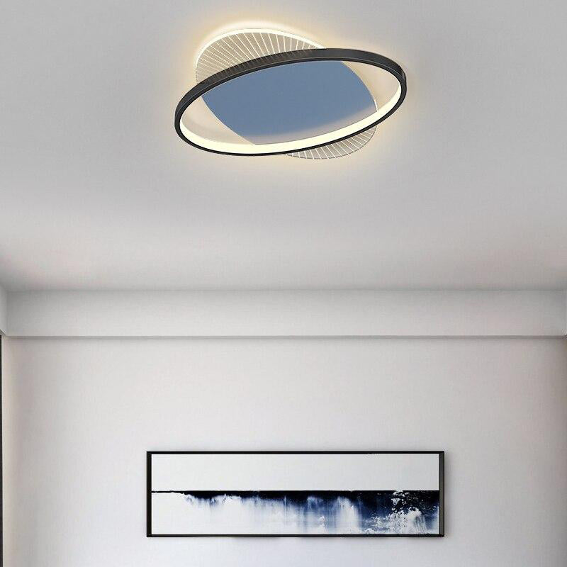 Modern LED Chandelier Lighting Fixtures for Living Room Bedroom Kitchen Home Decor With Remote Control Black Lustre Ceiling Lamp