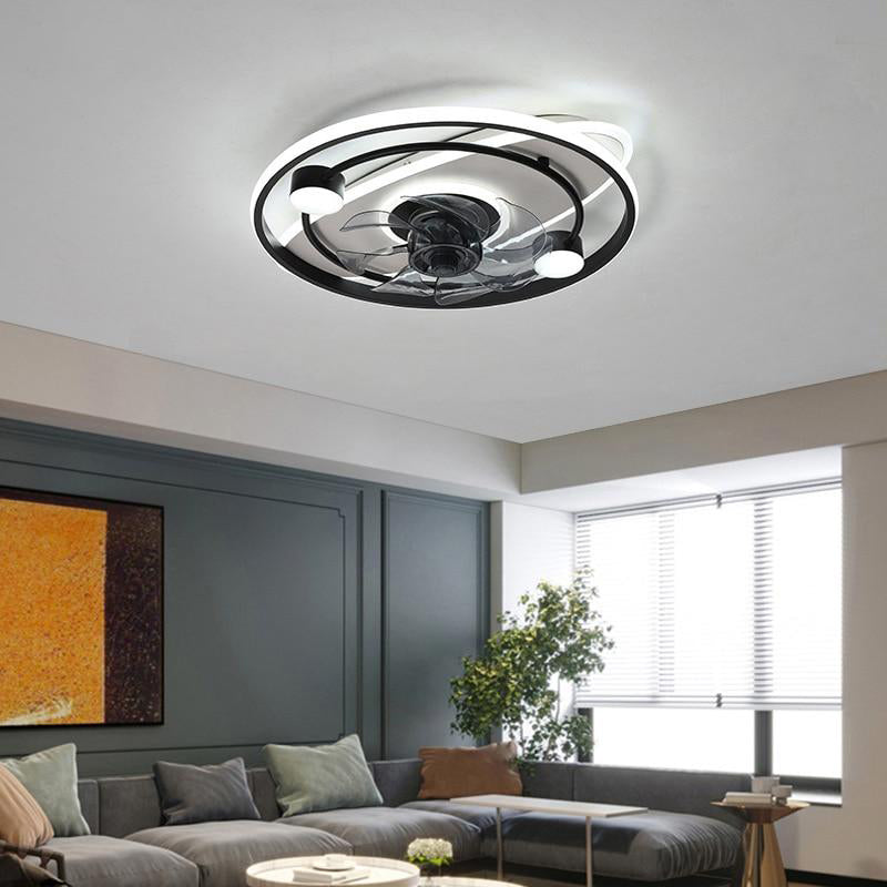 Nordic Bedroom Decor LED Lights for Room Ceiling Fan Light Lamp Restaurant Dining Room Ceiling Fans With Lights Remote Control