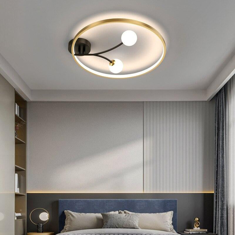 Nordic Modern LED Ceiling Lamp Gold Black For Living Room Industrial  Bedroom Dining Room Decoration Fixtures Lights.