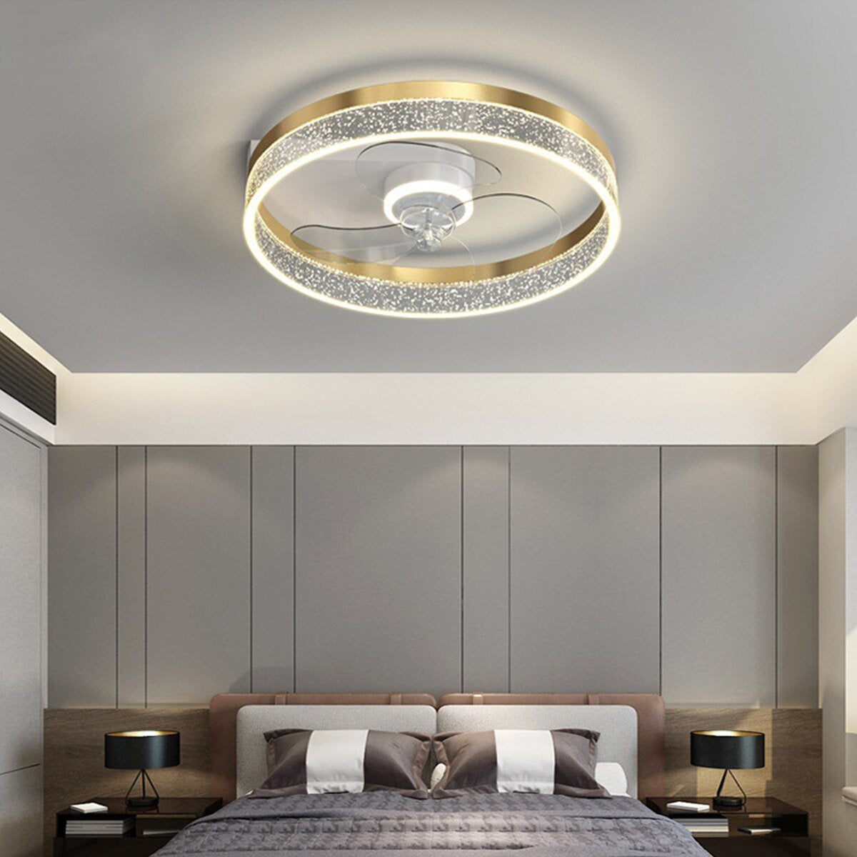 Nordic Ceiling Fan Remote Control Bedroom Decor Ventilateur Plafond for Dining Room Living Room Light Lustre Ceiling Fans Light