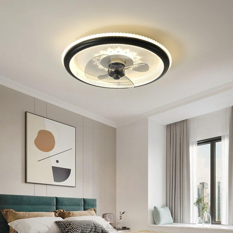 Modern LED Ceiling Fan Lights with Remote Control Lighting for Bedroom Lliving Room Fan Lamp