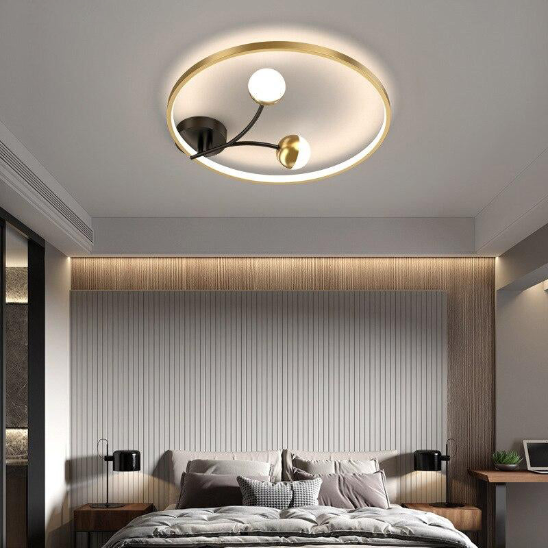 Nordic Modern LED Ceiling Lamp Gold Black For Living Room Industrial  Bedroom Dining Room Decoration Fixtures Lights.