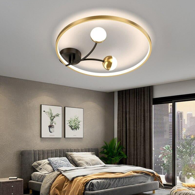 Nordic Modern LED Ceiling Lamp Gold Black For Living Room Industrial  Bedroom Dining Room Decoration Fixtures Lights.