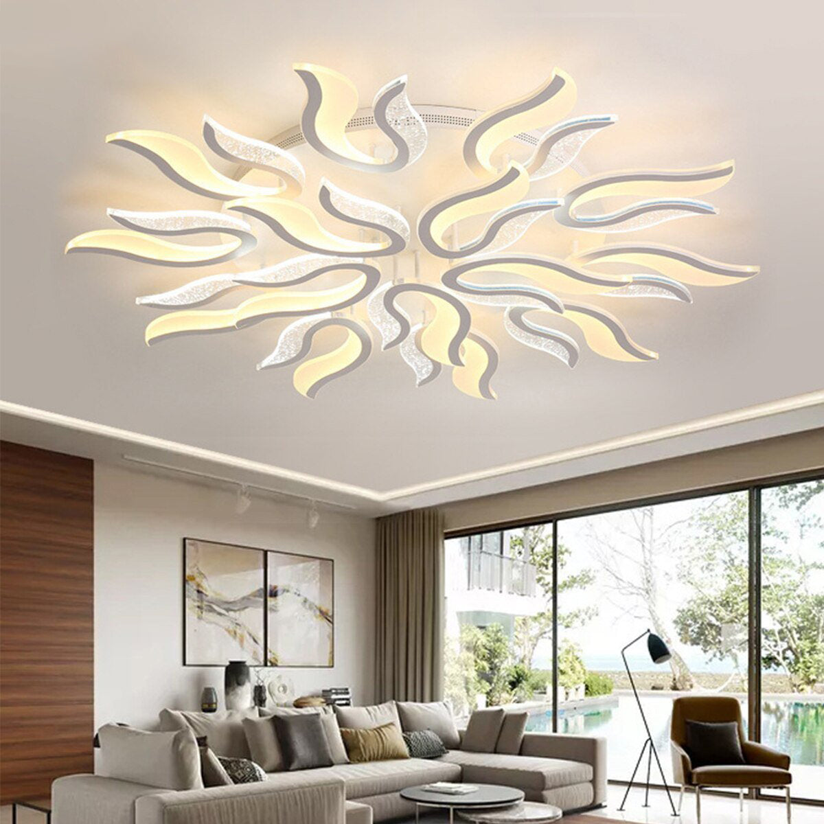 Modern  LED Chandelier Ceiling Chandeliers Lights For Living Room Bedroom Kitchen Lustres Indoor Lighting Fixtures