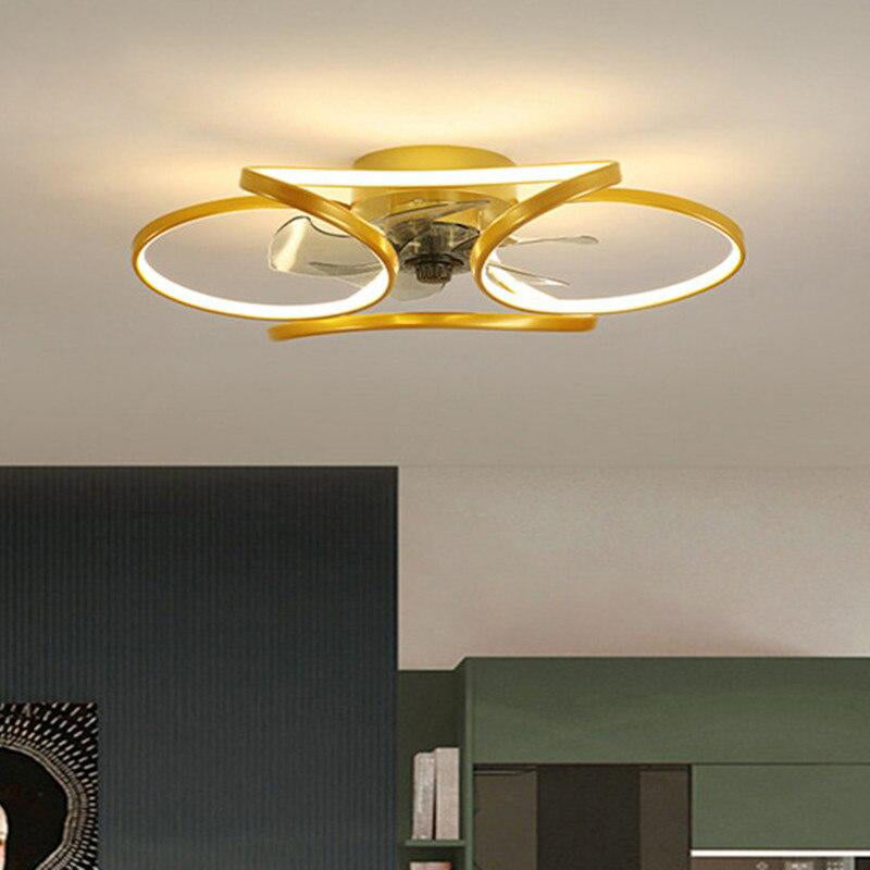 Simple and Decorative LED Ceiling Fan Light for Modern Bedroom Living Room Furniture Dining Room Ceiling Fan Brightness Lighting