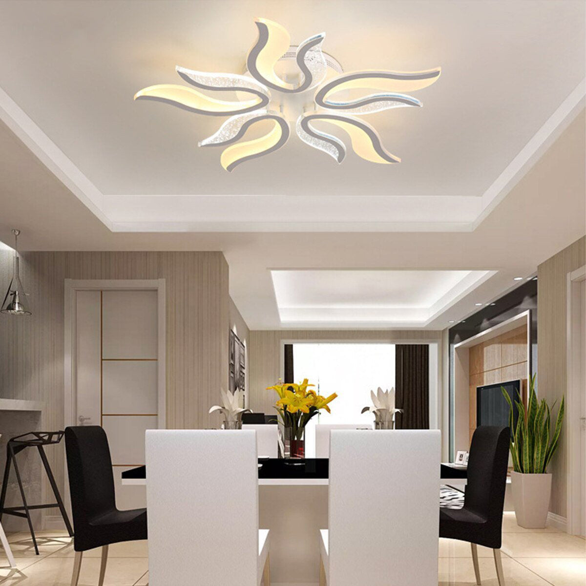 Modern  LED Chandelier Ceiling Chandeliers Lights For Living Room Bedroom Kitchen Lustres Indoor Lighting Fixtures