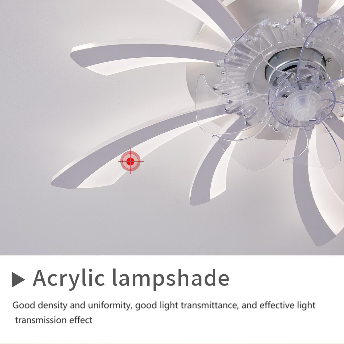 Nordic Decor LED Ceiling Fan for Living Room Decoration Bedroom Dining Room Ventilador Lamp Ceiling Fan Brightness Light Fixture