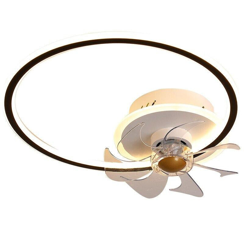 Modern Minimalist Ceiling Fan with Lights for Bedroom Living Room Indoor Lighting Decoration Nordic Light Remote Control