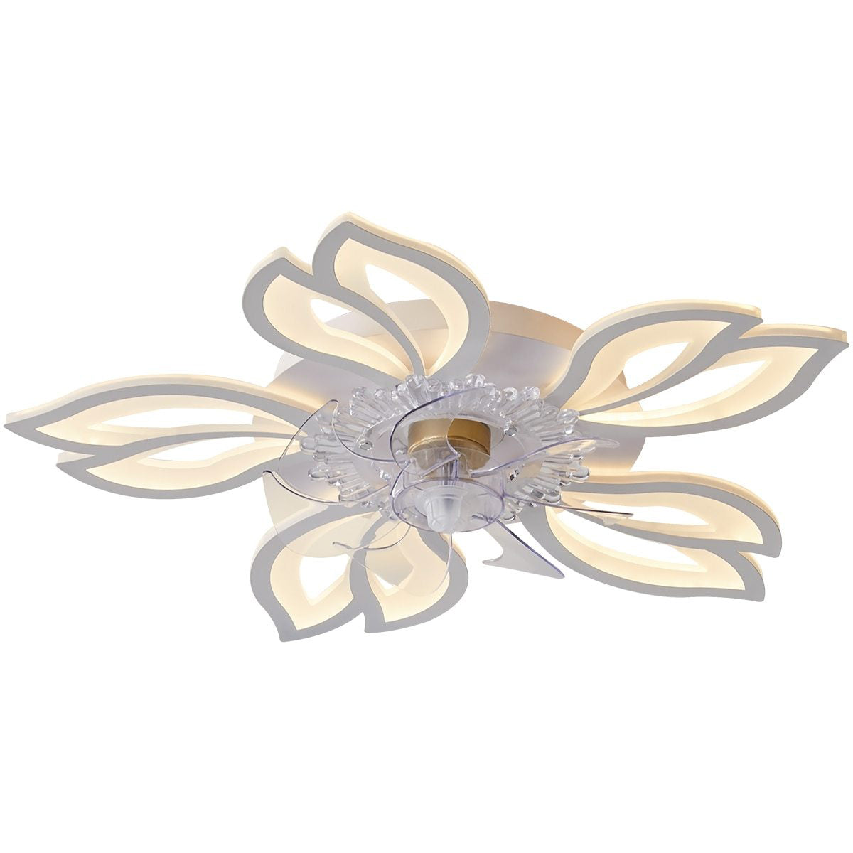 Nordic Decor LED Ceiling Fan for Living Room Decoration Bedroom Dining Room Ventilador Lamp Ceiling Fan Brightness Light Fixture