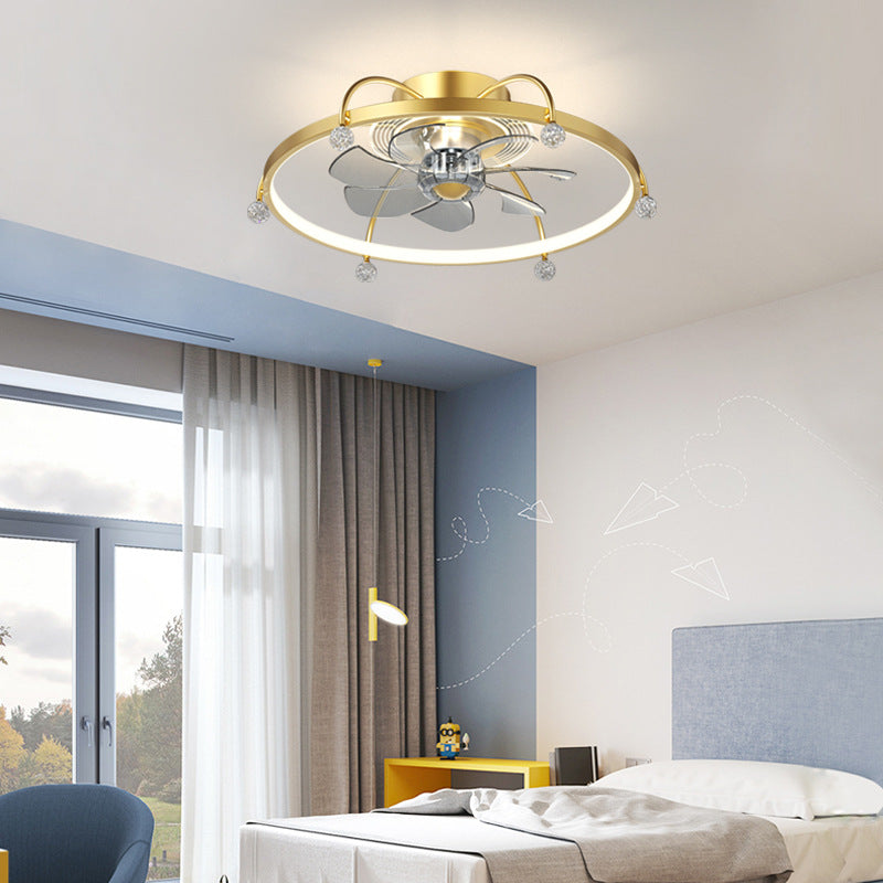 Modern Simple Invisible Fan Lamp Living Room Lamp Bedroom Dining Room Ceiling Lamp Children's Room Integrated Electric Fan Lamp